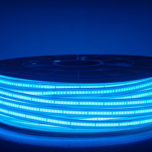 Manguera Led Cob 50 Metros Alta Potencia 110v Luz Azul Cielo
