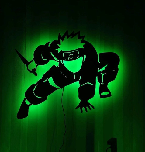 Quadro Led Painel Luminoso Naruto Rgb Gamer Decoração | Parcelamento sem  juros