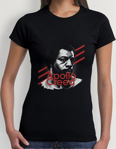 Playera Mujer Apollo Creed Rocky Algodón Premium #970