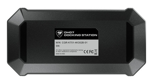 Estação de acoplamento USB-c Cougar Dh07 4k 7 em 1 Usb 3.1
