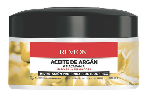 Mascarilla Capilar Macadamia + Aceite Argán 300g Revlon