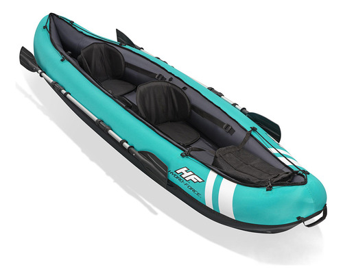 Kayak inflable Hydro-force, 200 kg, bomba de remos, canoa Bestway, color azul