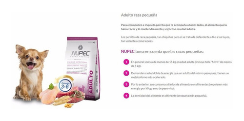 Nupec Adulto Razas Pequeñas 2 Kg