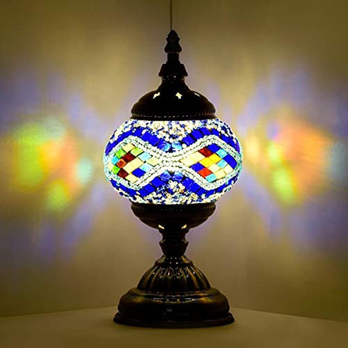 Mosaico Turco Hecho A Mano De Marrakech Lámpara De Noche De