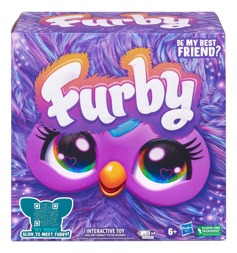 Brinquedo Interativo Furby Roxo Com 5 Modos + 15 Acessórios