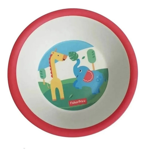 Imagen 3 de 8 de Set Alimentacion Bebe Bamboo Plato Vaso Fisher Price 5pz