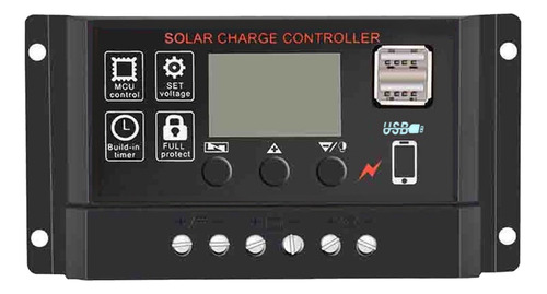 Controlador De Panel Solar 40a Regulador De Carga De Batería