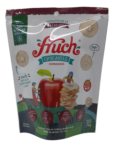 Manzana Roja Deshidratas Fruch Sin Azucar Fruta Sin Tacc