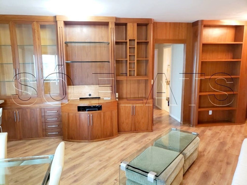Imagem 7 de 15 de Flat Alto Padrão No Paraíso 100m² 02 Dorms E Cozinha Completa - Sf34042
