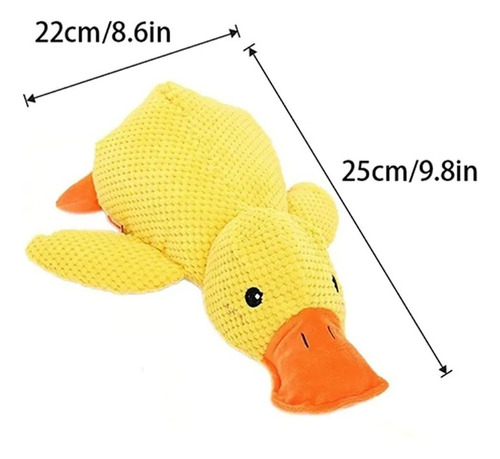 2pcs Juguete Chirriante Para Perro De Peluche Pato Masticar