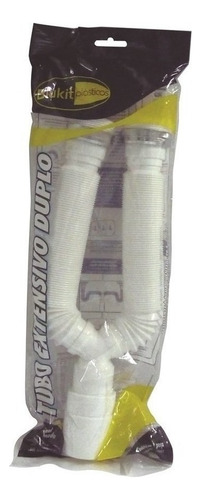 Lavadora flexible de doble sifón de PVC blanca 206 Blukit