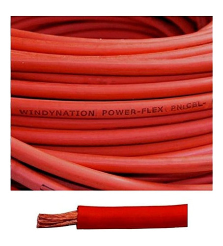 4 Calibre 4 Awg 20 Pies Bateria De Soldadura Roja Cable De