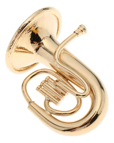 Miniatura De Metal Tuba Mini Modelo De Móveis De Boneca