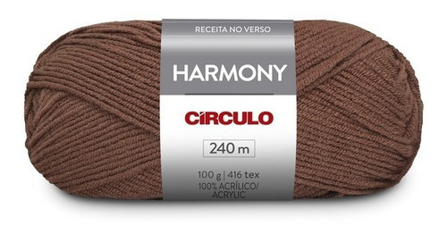 Lã Harmony 240m 100g Círculo 854 - Chocolate