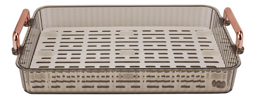 Bandeja De Té De Drenaje Rectangular De Doble Capa Que Sirve