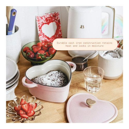 Olla Holandés Beautiful By Drew Hierro Fundido Rosa 1.90lts Rosa