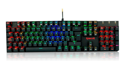 Teclado Gamer Redragon Mitra K551 Rgb Color Negro Switch Red