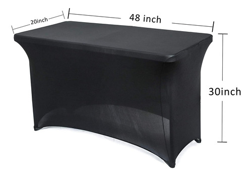 Funda De Mesa Obstal De Elastano Elastico De 4 Pies, Paqu...