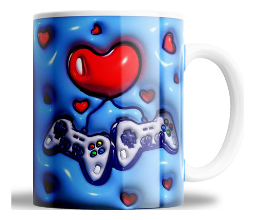 Taza De Ceramica_ Imagen 3d( Sin Relieve Palpable)_gamers