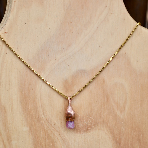 Imagen 5 de 6 de Collar Turmalina Rosa, Piedra De Alegria, Amor Y Proteccion