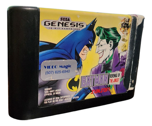 Juego Sega Genesis Batman Revenge Of The Joker Original