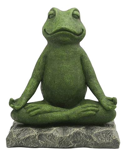 Estatua De Yoga Rana Estatua Meditadora Figurita Animal
