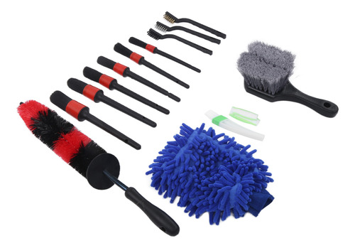 Kit De Cepillos De Limpieza De Coche, Juego Universal De 14