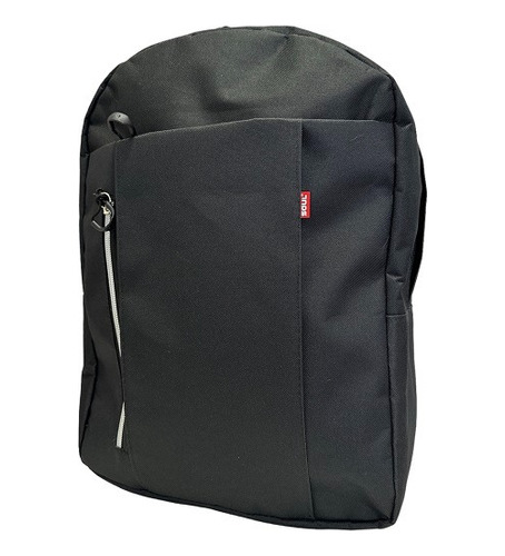 Mochila Soul Con Cierre Vertical Para Notebook 15,6  Negra