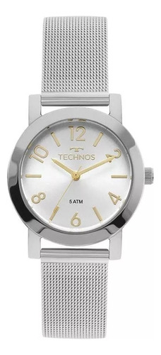 Relógio Technos Feminino Prata Slim - 2035mlq/1k