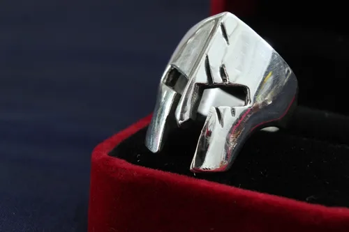 Nuevo Anillo Casco Espartano Griego Plata 925 Soldado A562 Env o
