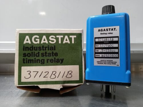 Agastat 3712b11b Timing Relay 120v, 60c, .5-15 Sec Ccd