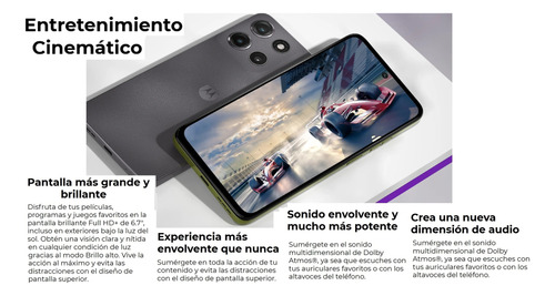 Motorola Moto G15 256gb 8gb Ram 4glte Gama Alta Celular Bara Verde