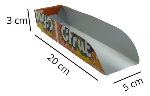 Imagen 2 de 3 de Porta Perro Caliente Carton Metalizado Pack 100 Unidades