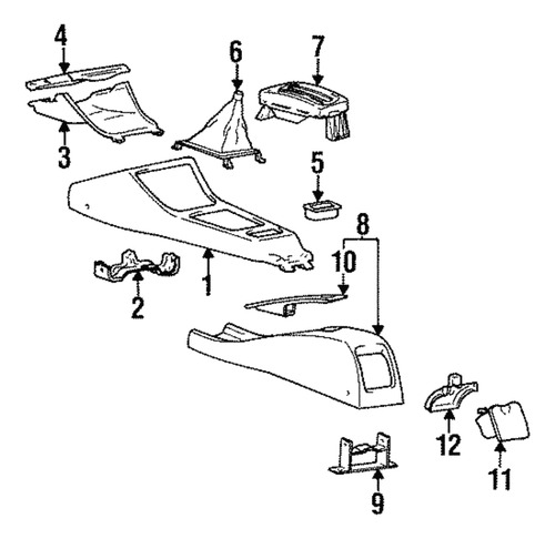 Bandeja Plastica Consola Central Hyundai Accent 1994-1999