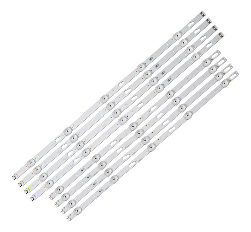 Kit 8 Barras Compatível Com Un55Tu7000G Un55Tu8000G Un55Tu7020G Televisão 55 Polegadas Pci Eletroparts