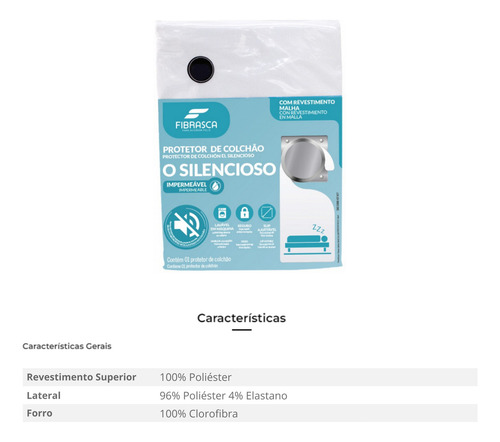 Kit Com 4 Protetores Colchão Silencioso King - Impermeável