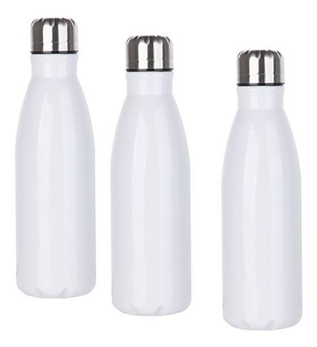 Botella Sublimable Blanca 22oz/ 650ml Pack X 3 Disershop