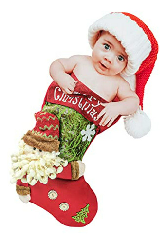 Disfraz Navidad Bebé En Saco Dormir Y Gorro Papá Noel.