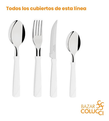 Cuchara Blanca New Kolor Blíster X3 - Bazar Colucci