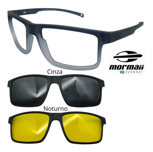 Oculos Mormaii 6127 Swap 5 Com 2 Clipons - Escolha As Cores