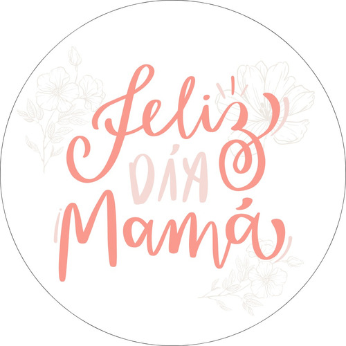 100 Stickers Día De La Madre Para Pymes 4x4 Cm