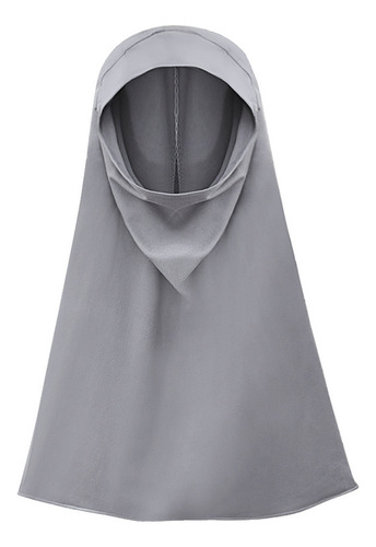 Vestido Musulmán De Manga Larga Con Cuello Redondo Y Lazo En