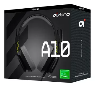 Audífono Gamer Logitech Astro A10 G2 Ps5/ Pc/ Xbox Black