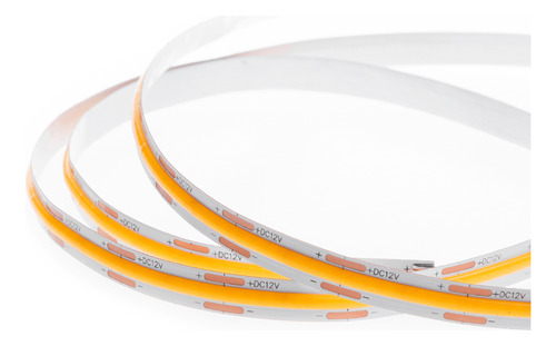 Fita Led Cob 8w/m 12v 3000k Dimerizável 5m Ip20 Nordecor