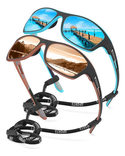 1 Gafas De Sol Hombre Deportiva Ciclismo Pesca Conducción