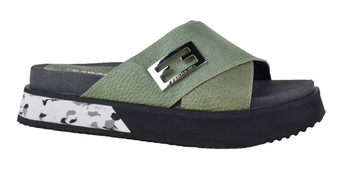 Zuecos Sandalias Ojotas De Mujer De Cuero Melk - Ferraro