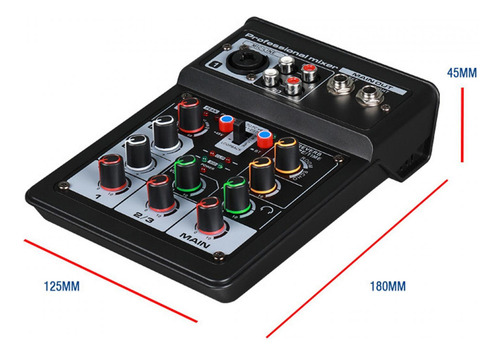 A Dj Audio Mixer Sound Board Console System Interface 48v