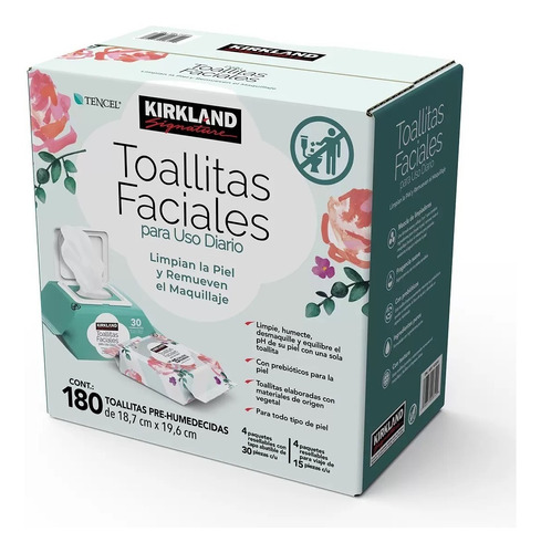 Toallitas Faciales 180 Piezas, Kirkland Signature