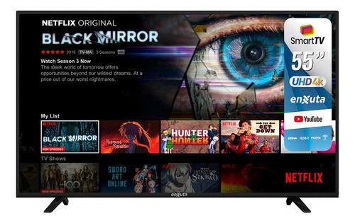 Smart Tv Enxuta 55' 4k Ultrahd Wifi Netflix Youtube Loi