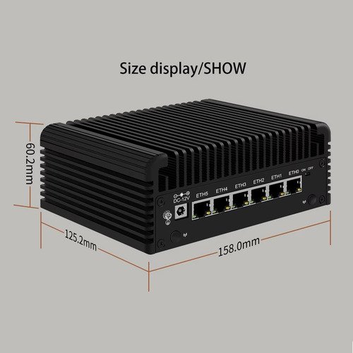 6 Lan 2.5g Firewall Router 12th Gen In?el N150 6x I226-v Min